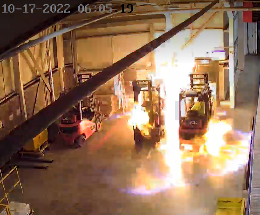 Fork Lift Truck Fire