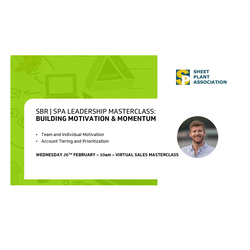 SPA Sales Masterclass - "Building Motivation & Momentum" - Wednesday 26th February