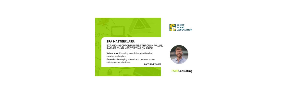 SPA Sales Masterclass - Expanding opportunities through value, rather than negotiating on price - SPA Members Only