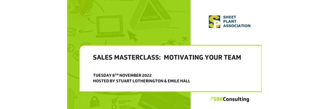 Sales Masterclass - Motivating your Team - Book Now!